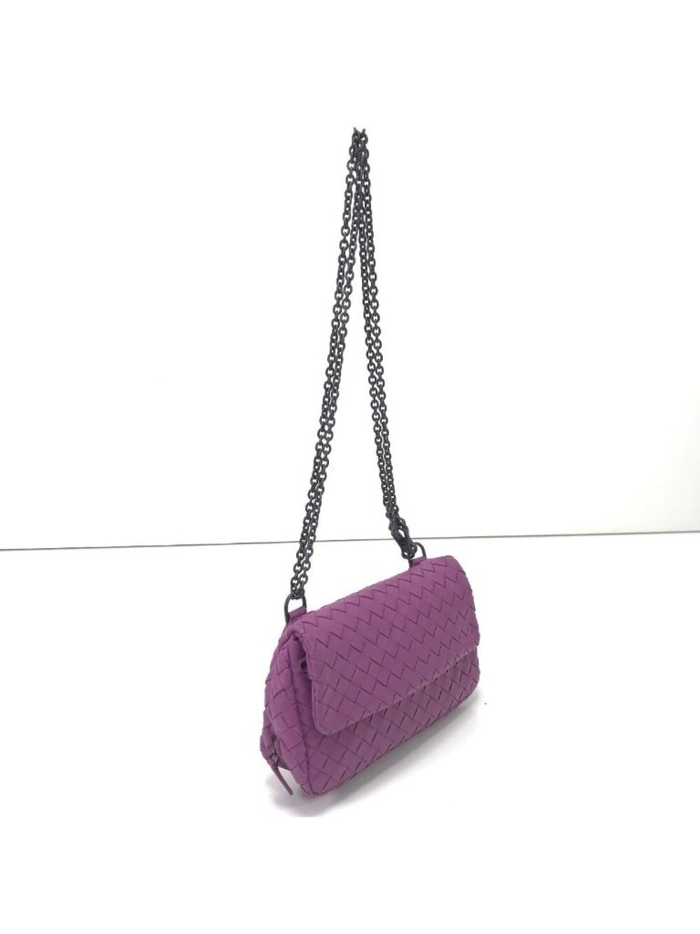 Bottega Veneta Shoulder Bag Intrecciato Purple